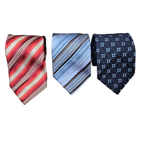 Lot of 14 Ermenegildo‎ Zegna Silk Ties Vintage Modern Colorful Formal Business - Picture 2 of 6